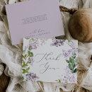 Rustic Lilac Thank You