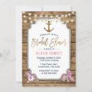 Rustic Nautical Gold Anchor Wooden Bridal Shower