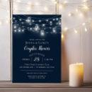 Rustic String Lights Couples Shower