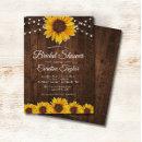 Rustic Sunflower Bridal Shower with String Lights