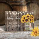 Rustic Sunflower Flower Mason Jar Bridal Shower