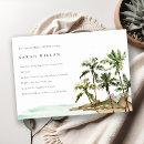 Rustic Tropical Palm Trees Beach Bridal Shower