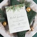 Rustic Winter Berry Pine Greenery Bridal Luncheon