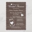 Rustic wood mason jar bridal shower