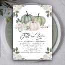 Sage Green Pumpkin Floral Fall Bridal Shower