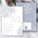 Snow in Love QR Snowflake Winter Bridal Shower