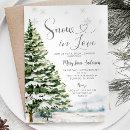 Snow in Love Winter Evergreen Bridal Shower