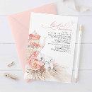 Soft Pink Floral Pampas Grass Bridal Shower Tea