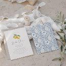 Summer Lemon & Mediterranean Tiles Bridal Shower