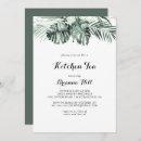 Tropical Greenery White Kitchen Tea Bridal Shower