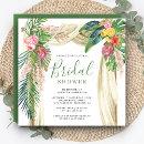 Tropical Palm Beach Boho Pampas Arch Bridal Shower