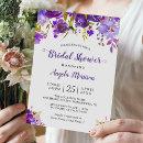 Ultra Violet Purple Floral Romantic Bridal Shower