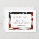 Unique Patriotic USA Flag Gold Save The Date