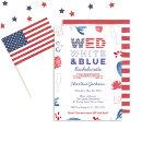 WED Red White and Blue Bachelorette Bridal Shower