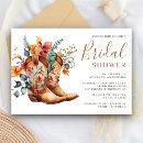 Western Cowgirl Floral Boots Bridal Shower