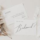 Whimsical Minimal Script Bridesmaid Proposal