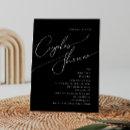 Whimsical Minimalist Script | Black Couples Shower