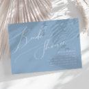 Whimsical Script | Blue Horizontal Bridal Shower