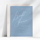 Whimsical Script | Dusty Blue Bridal Shower