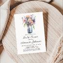 Wildflower Rustic Mason Jar Bridal Shower