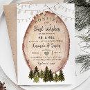 Winter BONFIRE Best Wishes Couple Shower Woodland