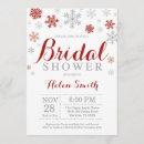 Winter Bridal Shower  Burgundy Snowflake