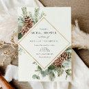 Winter Evergreen and Pine Bridal Shower