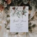 Winter evergreen elegant bridal shower