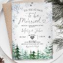 Winter Forest Silver Snowflake Wedding Christmas