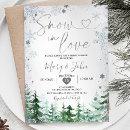 Winter Snow in Love Silver Snowflake Bridal Shower