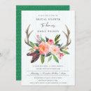 WOODEN CHIC BOHO BLUSH ANTLER FLORAL BRIDAL SHOWER