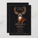 Wooden Wood Deer Rustic Country Bridal Shower