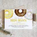 Yellow and Chocolate Sprinkle Donuts Bridal Brunch